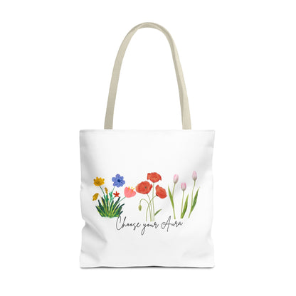 Floral 'Choose Your Aura' Tote BagBags