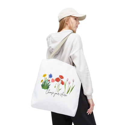Floral 'Choose Your Aura' Tote BagBags