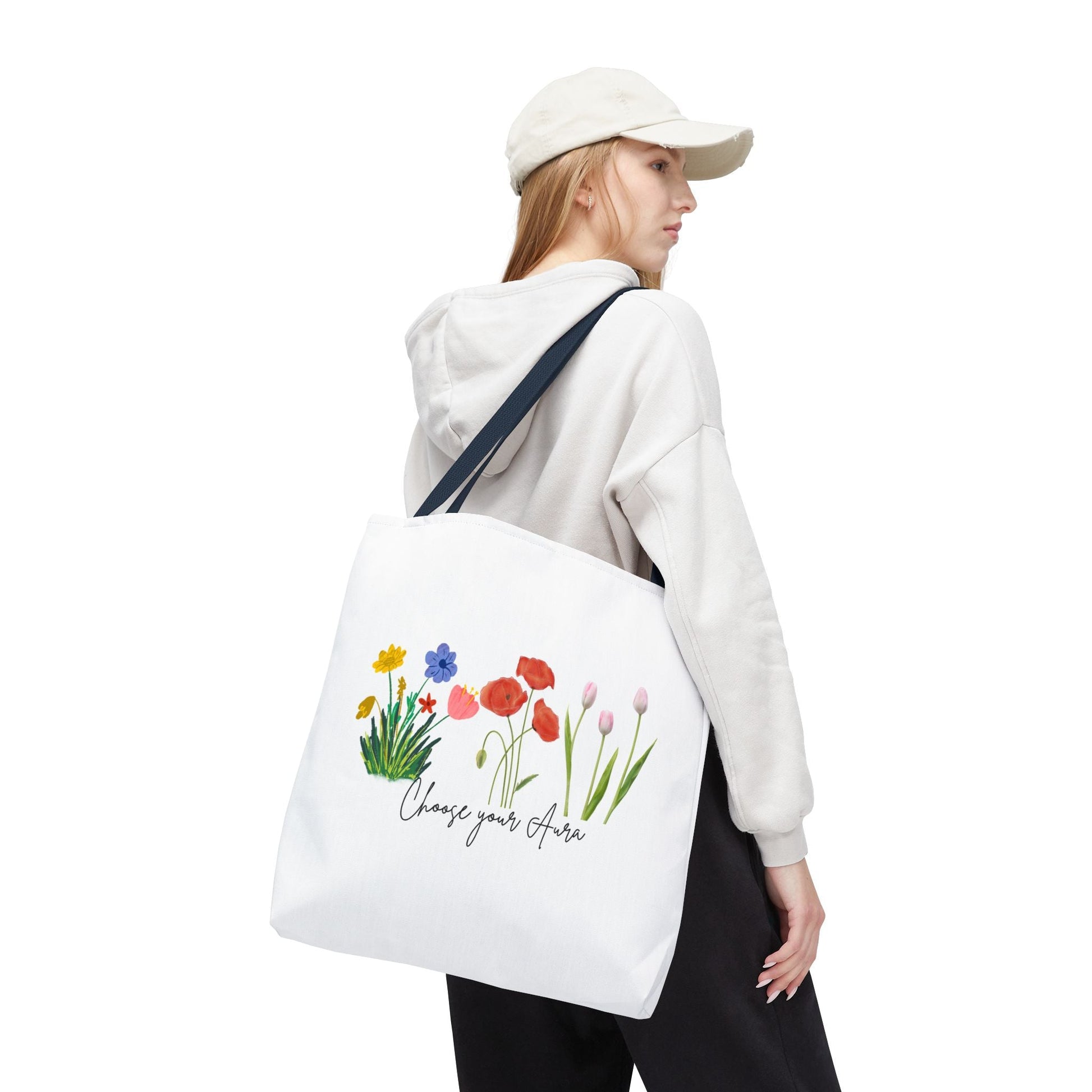 Floral 'Choose Your Aura' Tote BagBags