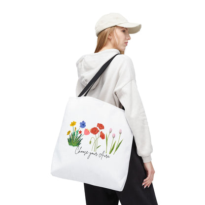 Floral 'Choose Your Aura' Tote BagBags