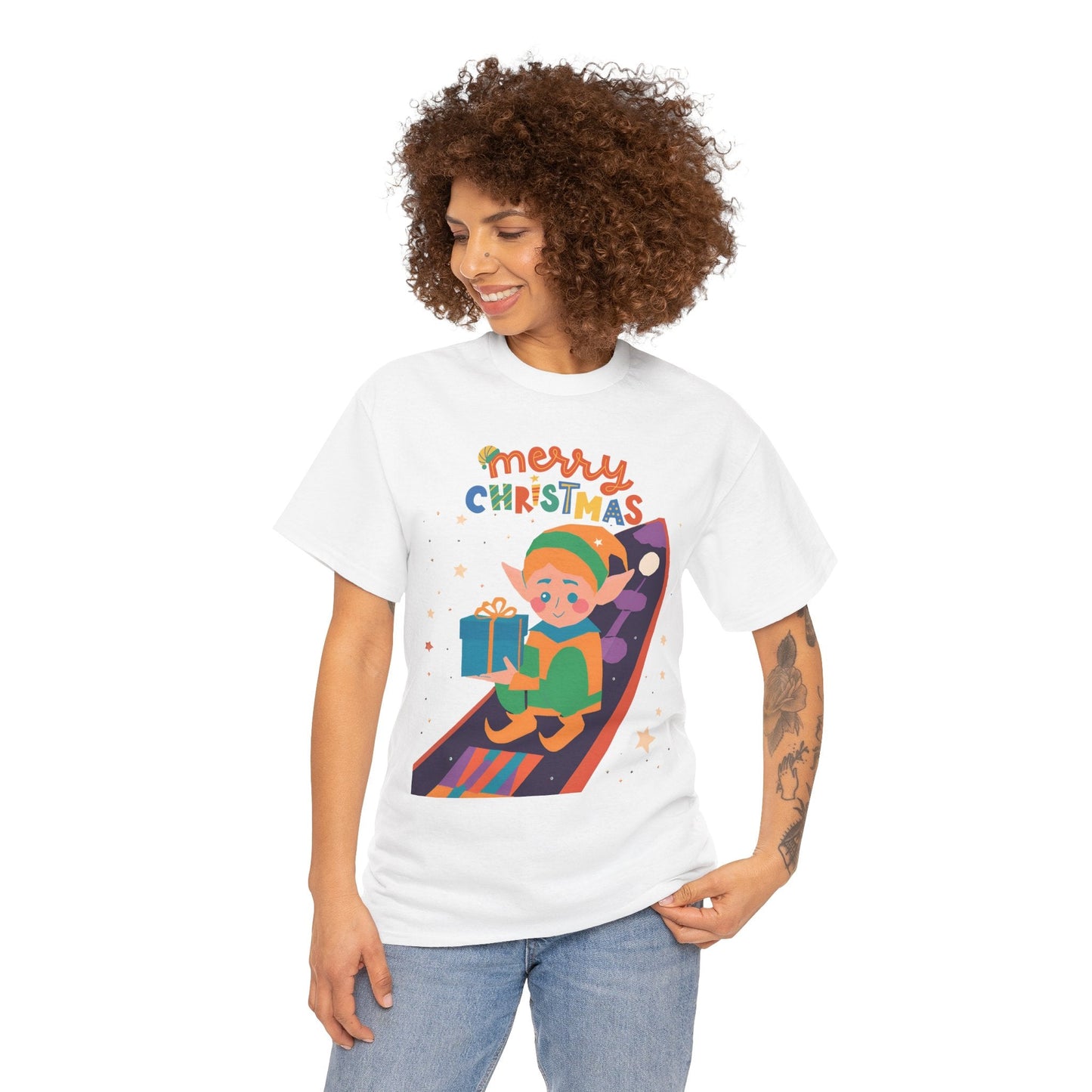 Galaxy Christmas Elf shirtT-Shirt