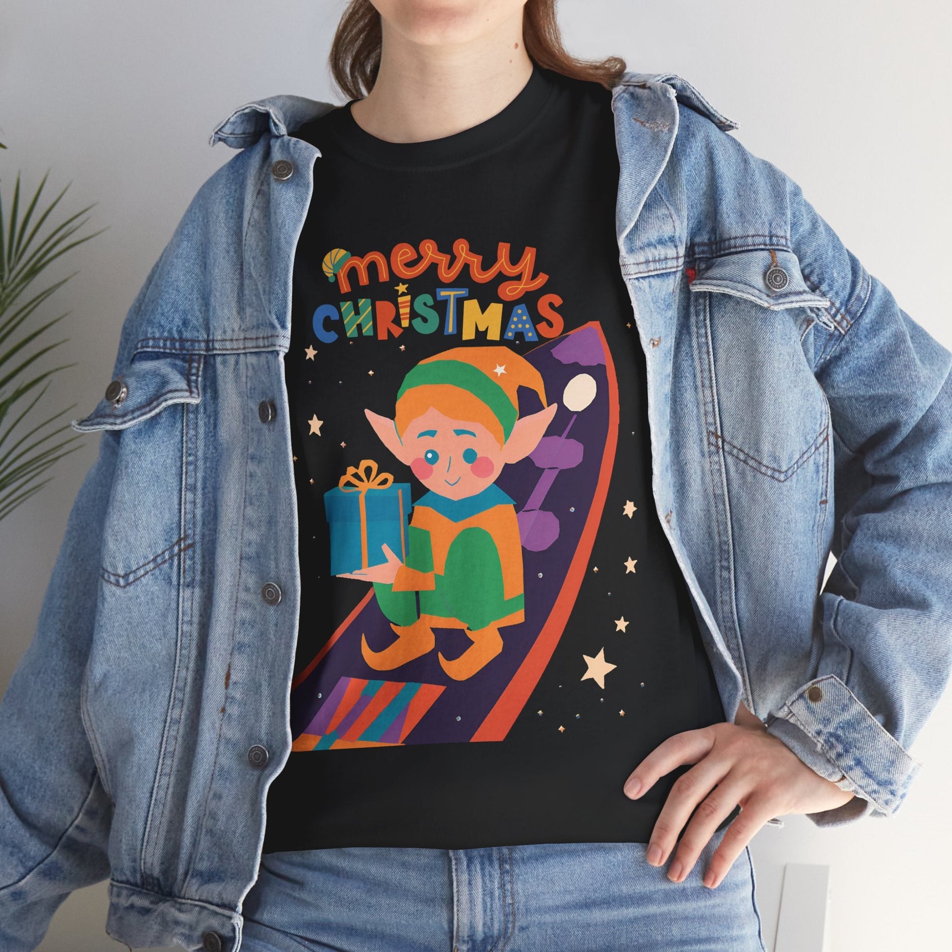 Galaxy Christmas Elf shirtT-Shirt