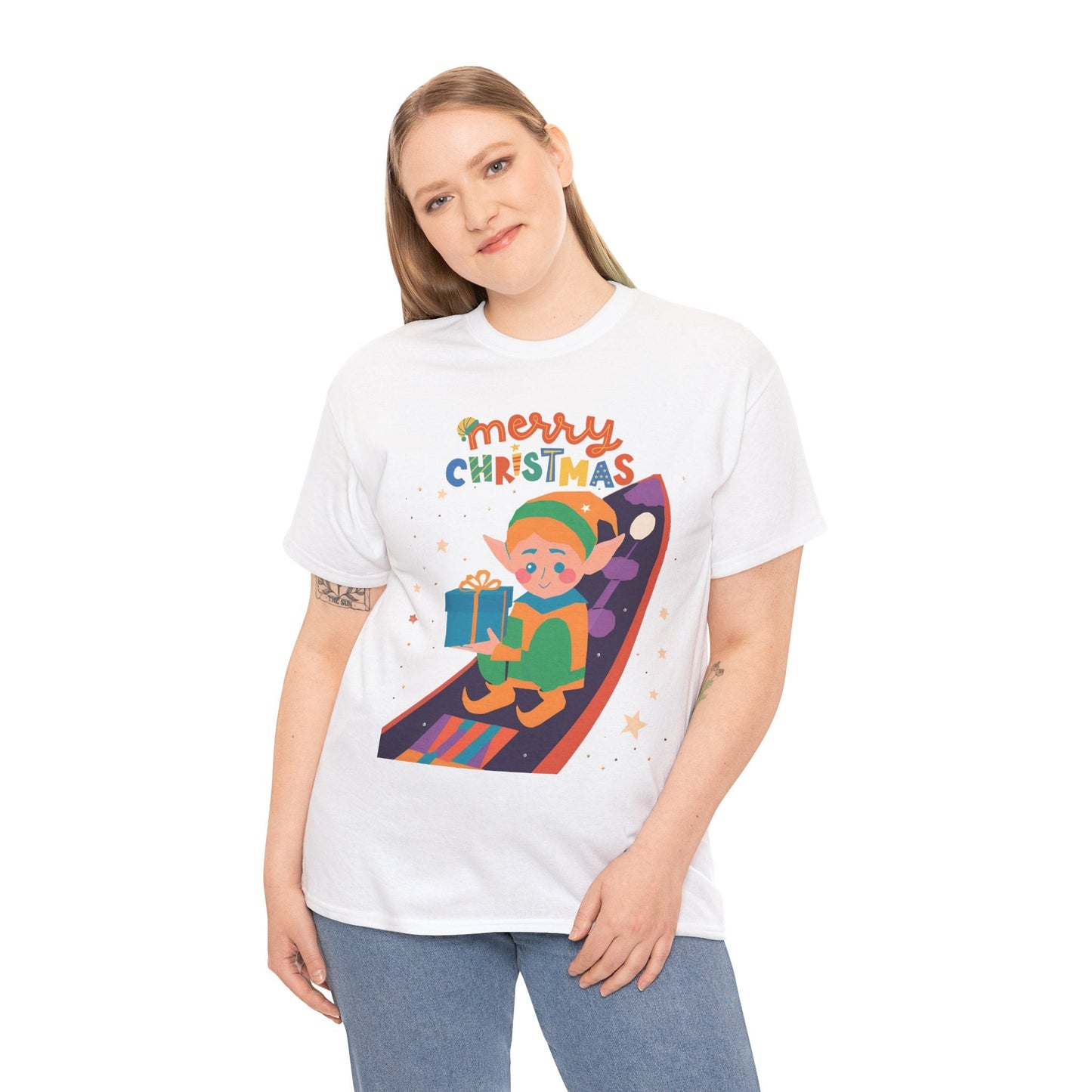 Galaxy Christmas Elf shirtT-Shirt