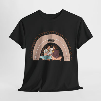 Good Vibes Graphic Tee - Gemini & Aquarius Friendship Design