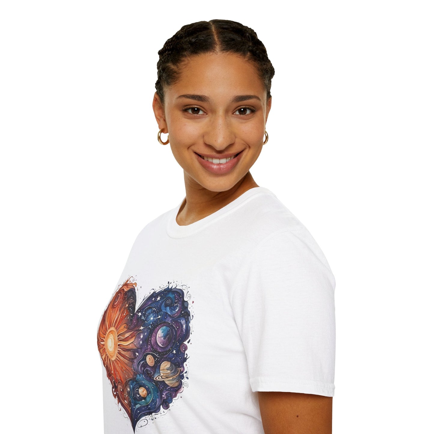 Heart illustration Day and Night T-Shirt