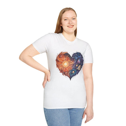 Heart illustration Day and Night T-Shirt