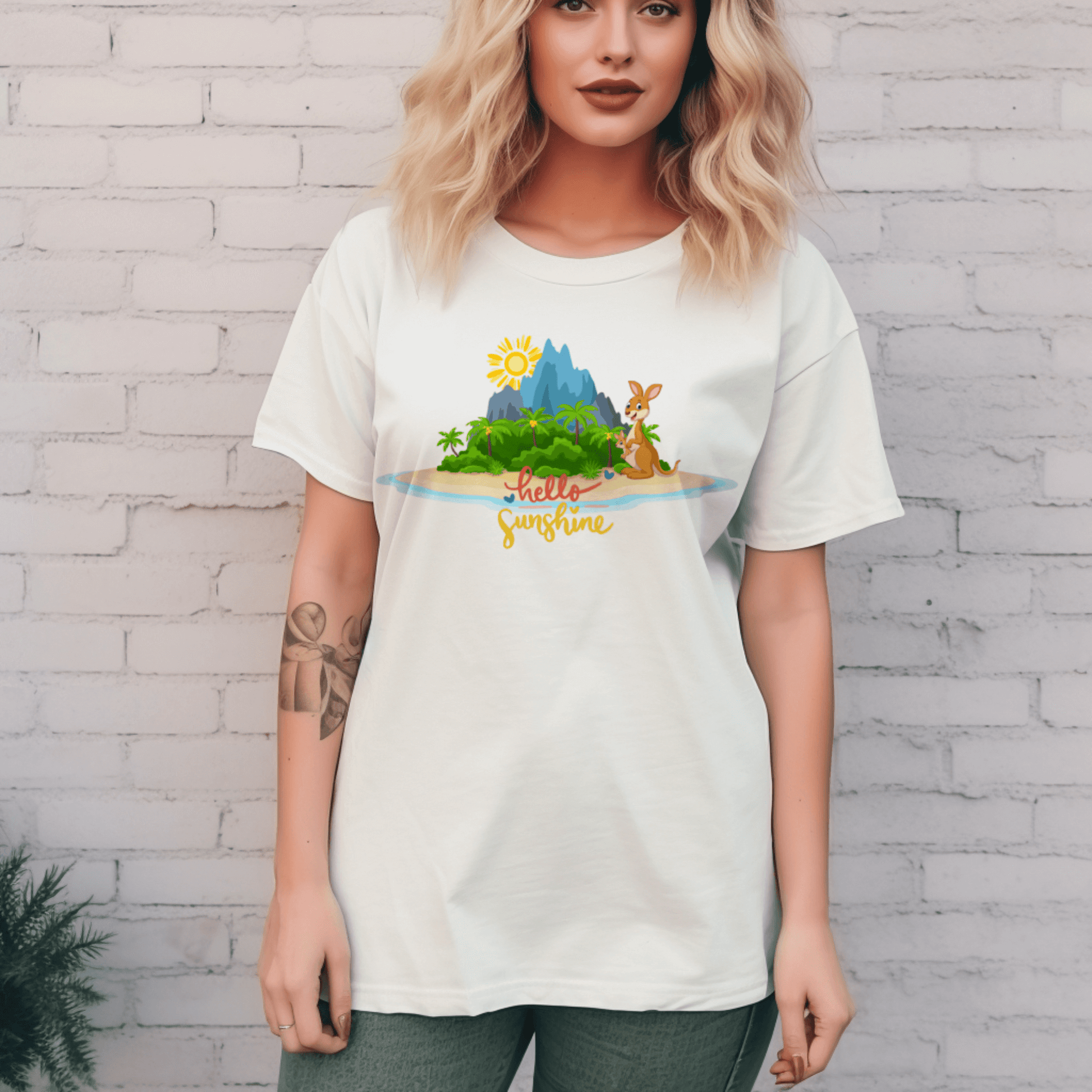 Kangaroo graphic zodiac Unisex T-shirtT-Shirt