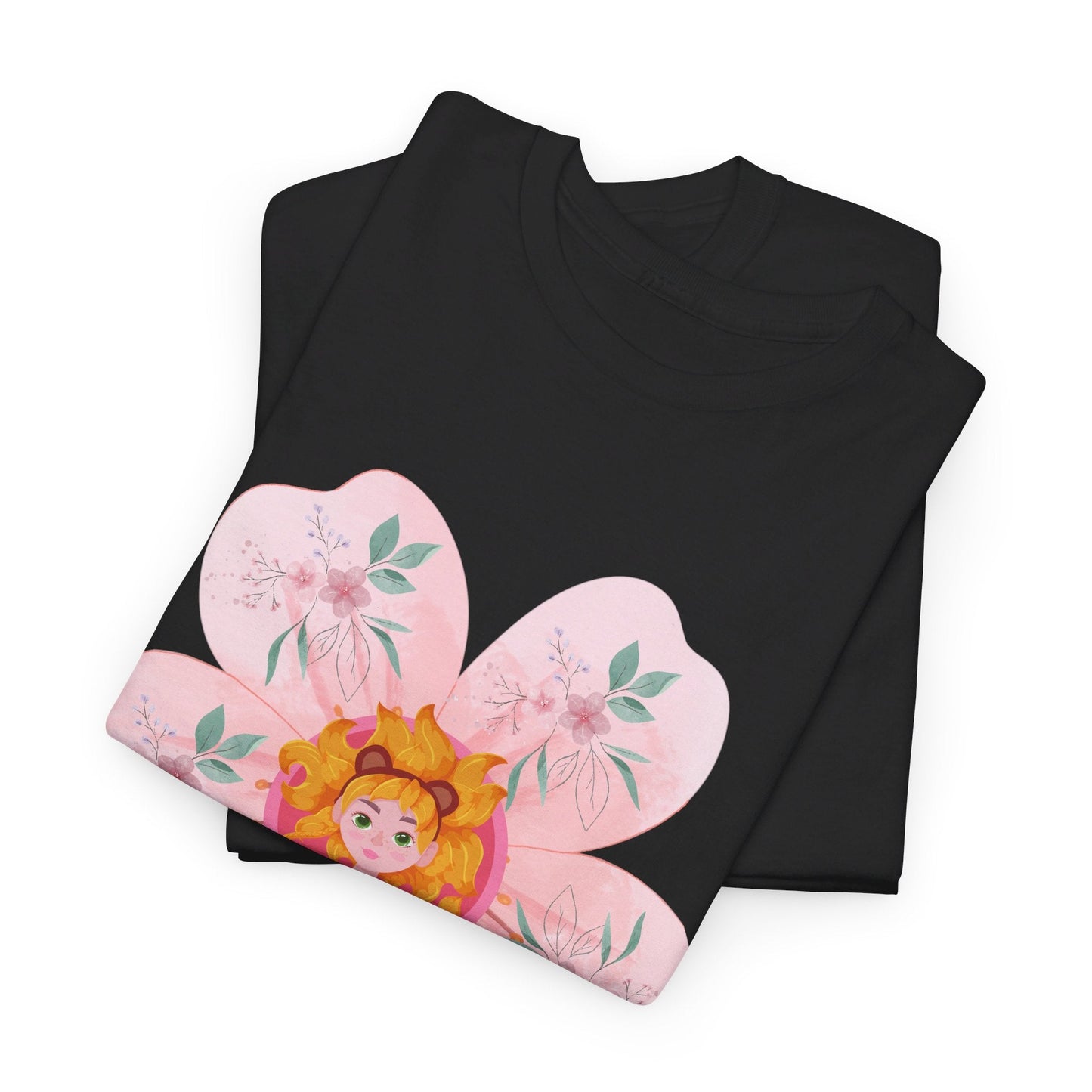 Leo zodiac cute girl cotton tee