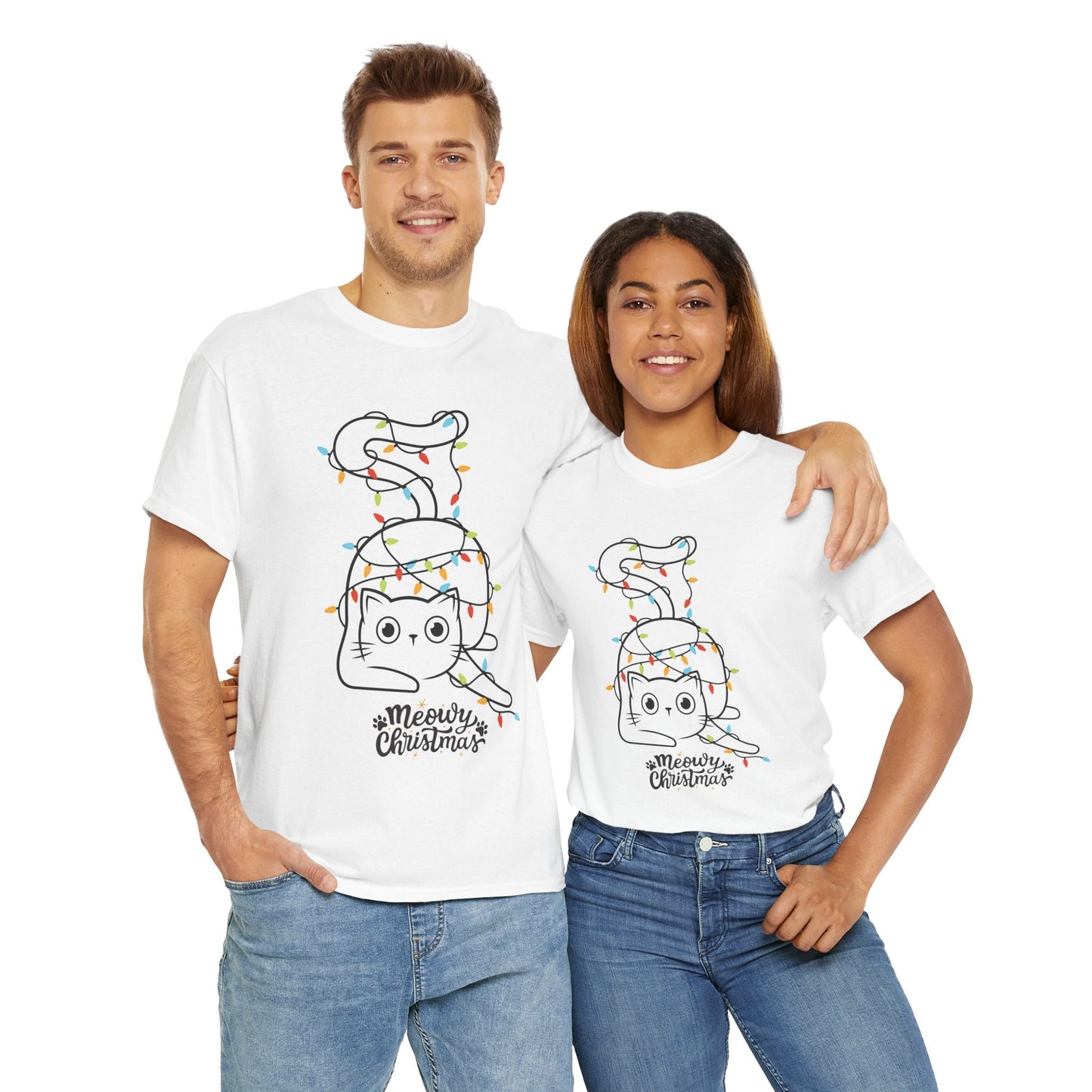 Meowy Christmas Cute CatT-Shirt