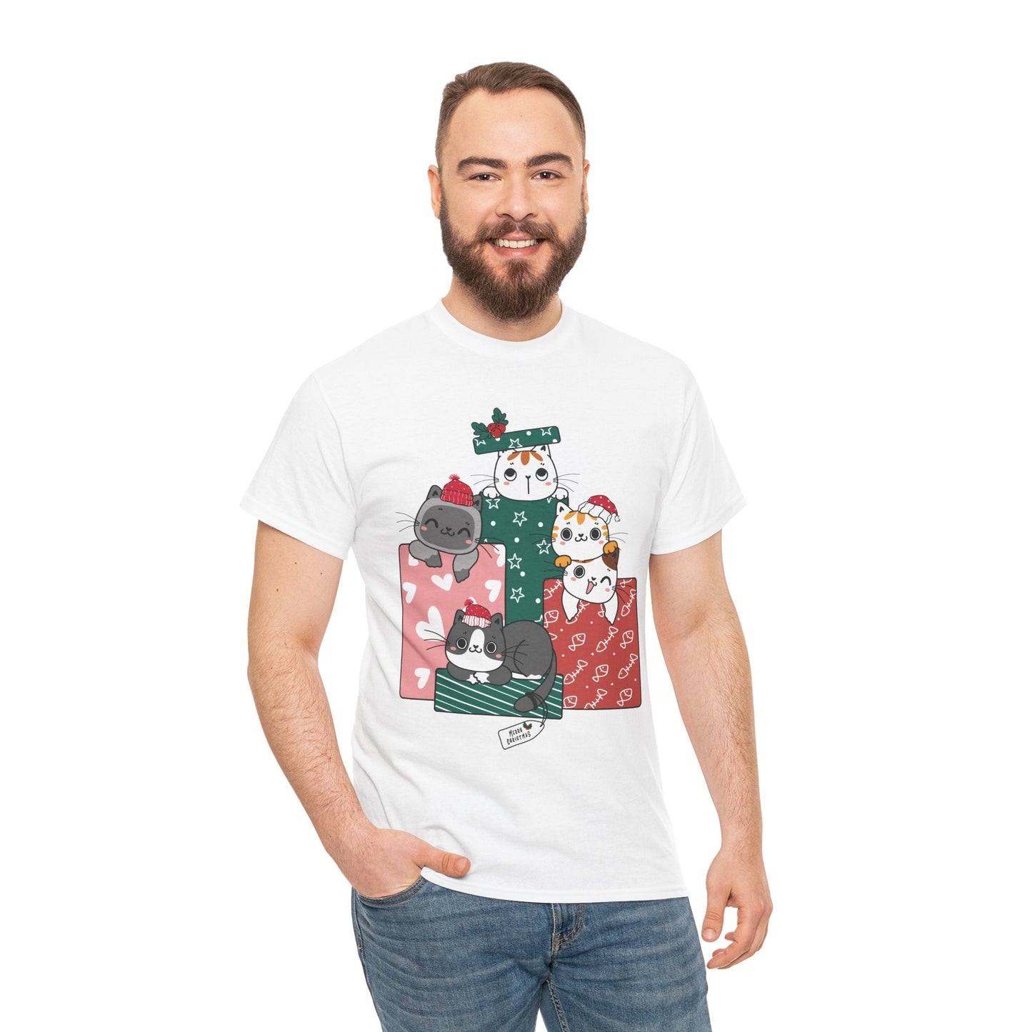 Merry Christmas Cats in Gift box ShirtT-Shirt