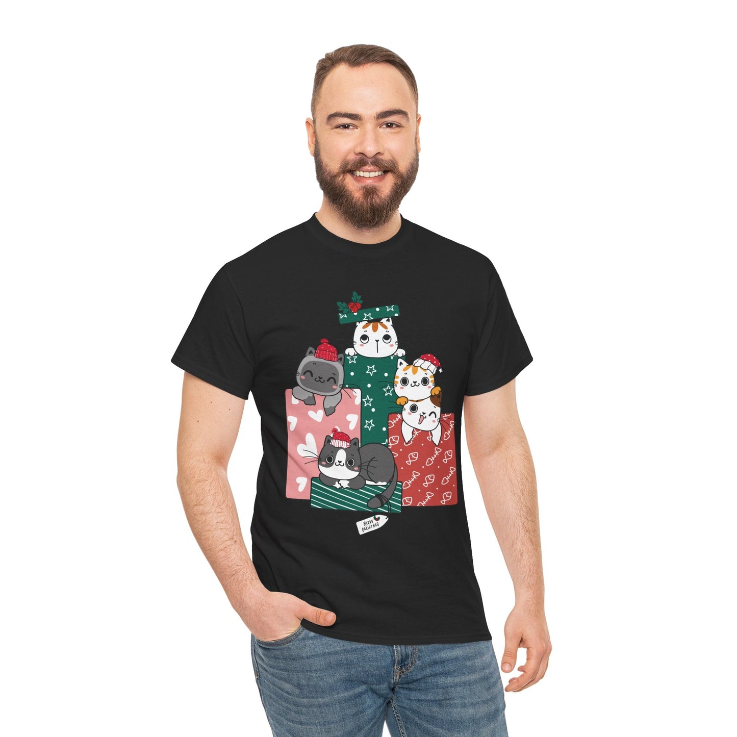 Merry Christmas Cats in Gift box ShirtT-Shirt