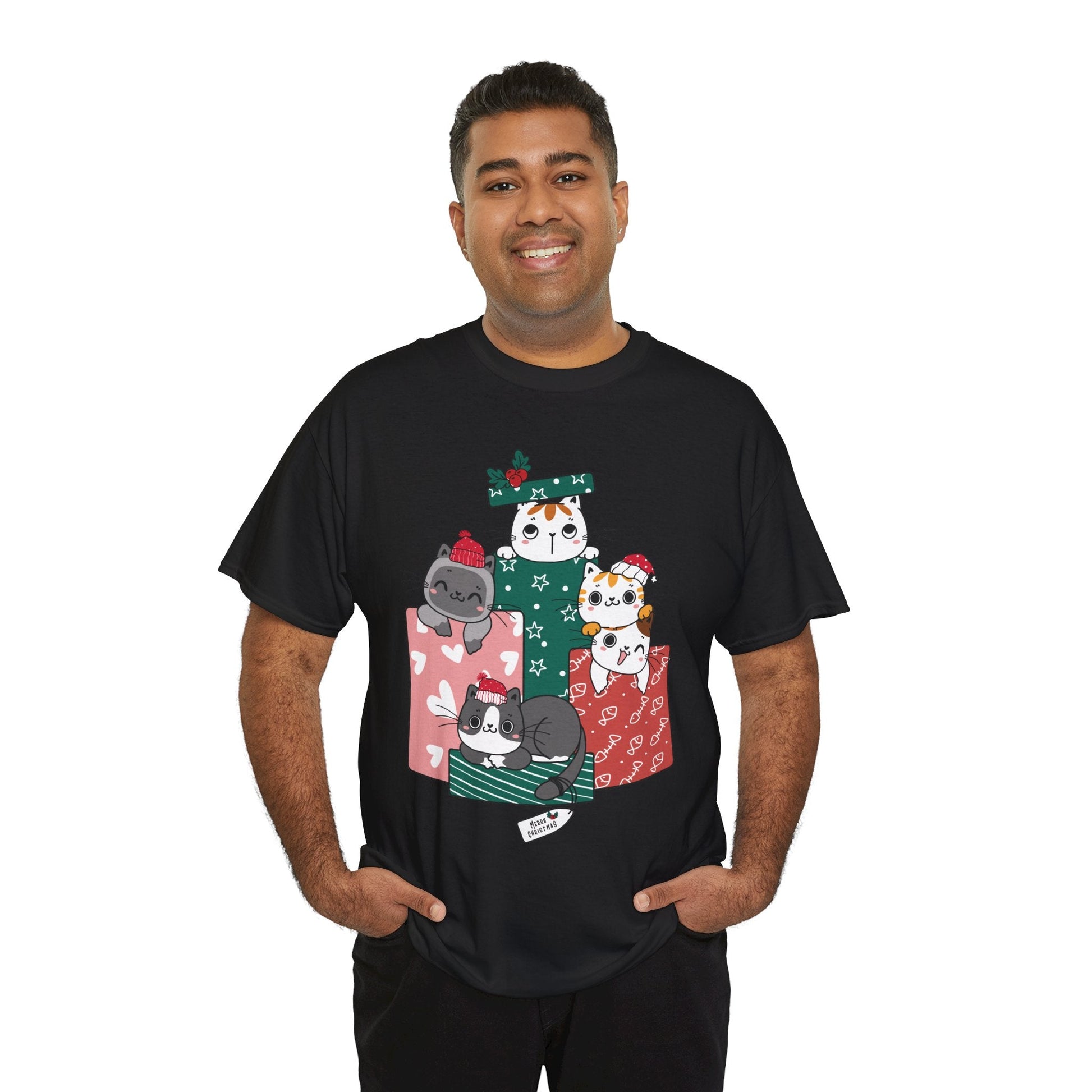 Merry Christmas Cats in Gift box ShirtT-Shirt