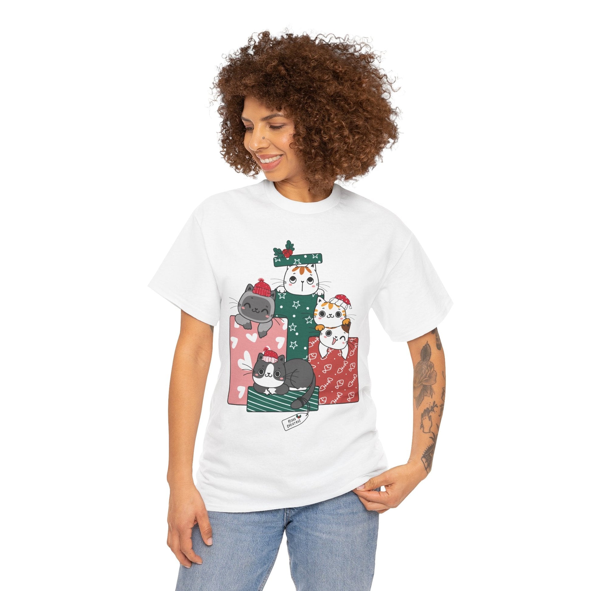 Merry Christmas Cats in Gift box ShirtT-Shirt