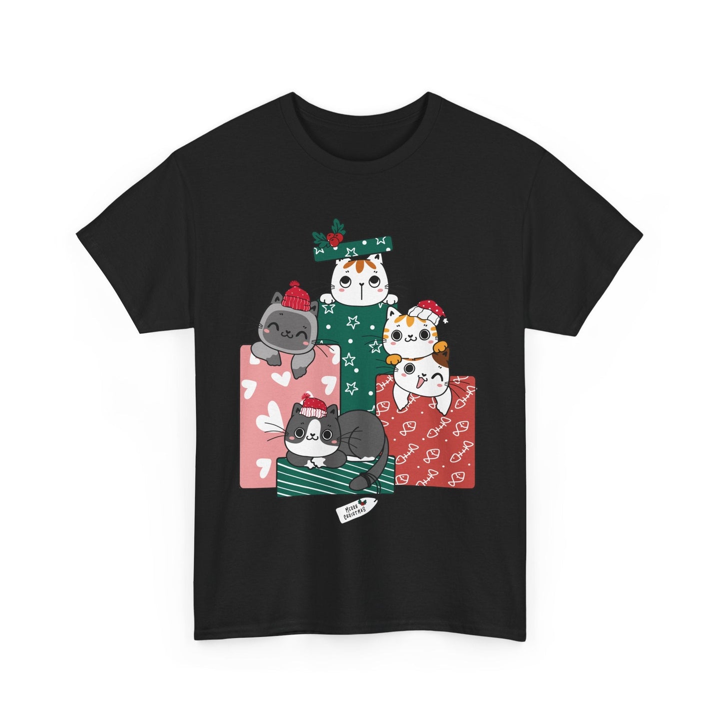 Merry Christmas Cats in Gift box ShirtT-Shirt