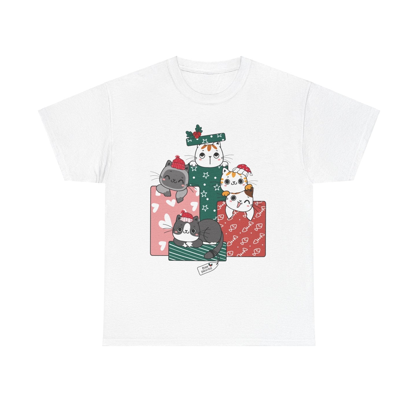 Merry Christmas Cats in Gift box ShirtT-Shirt