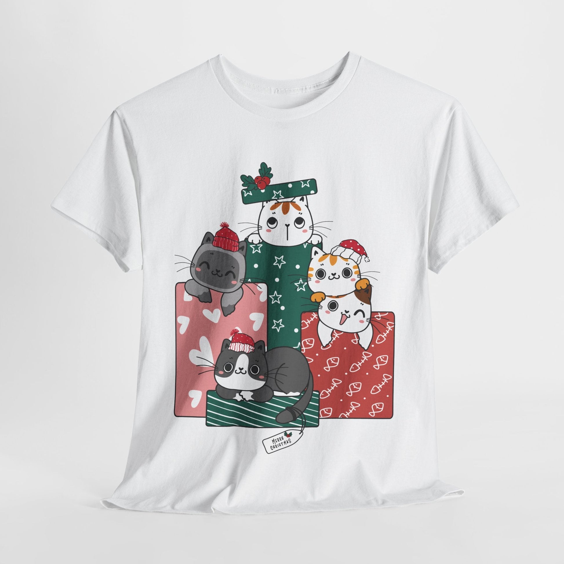 Merry Christmas Cats in Gift box ShirtT-Shirt