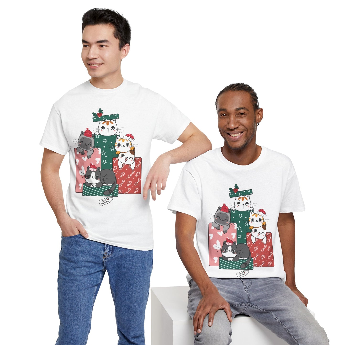 Merry Christmas Cats in Gift box ShirtT-Shirt