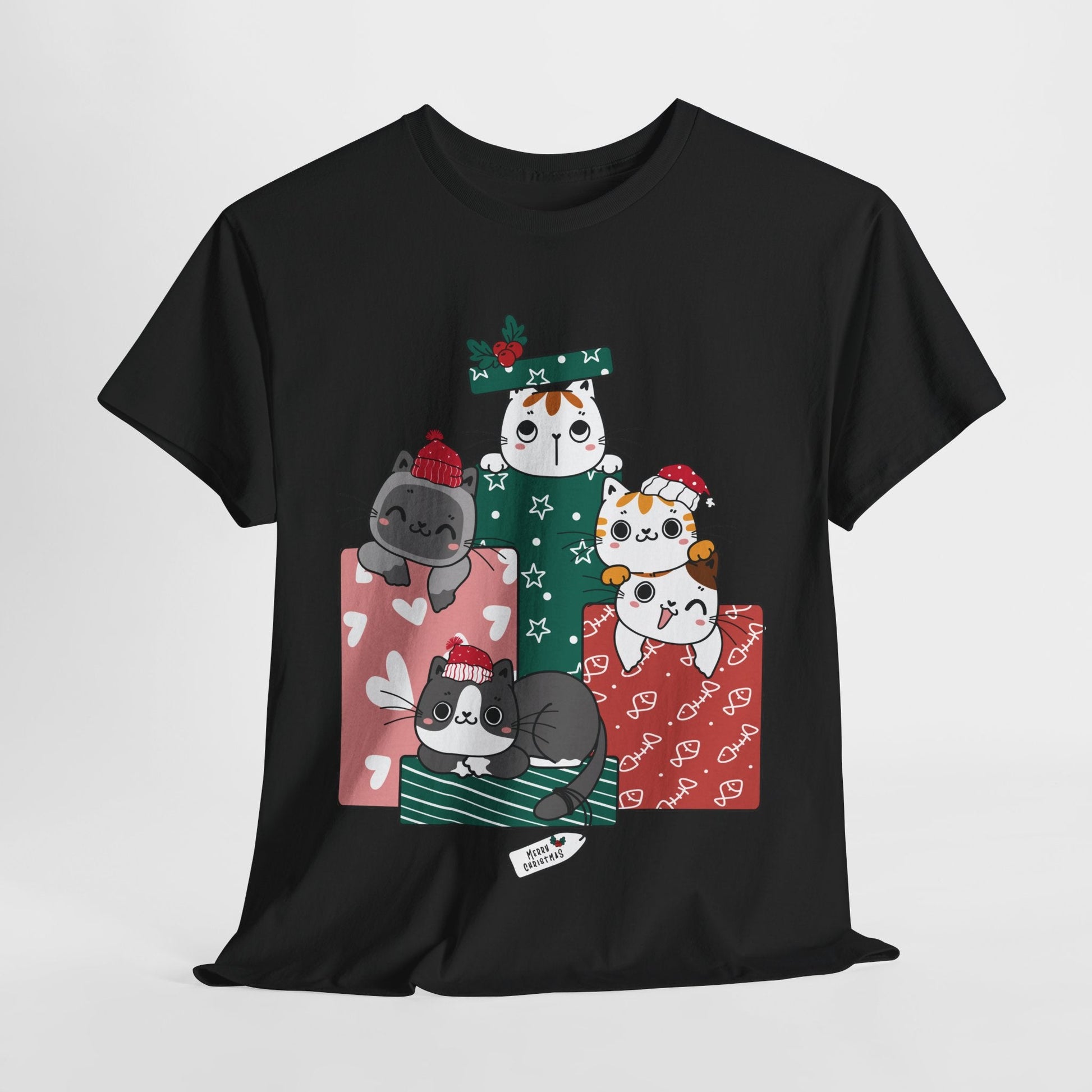 Merry Christmas Cats in Gift box ShirtT-Shirt