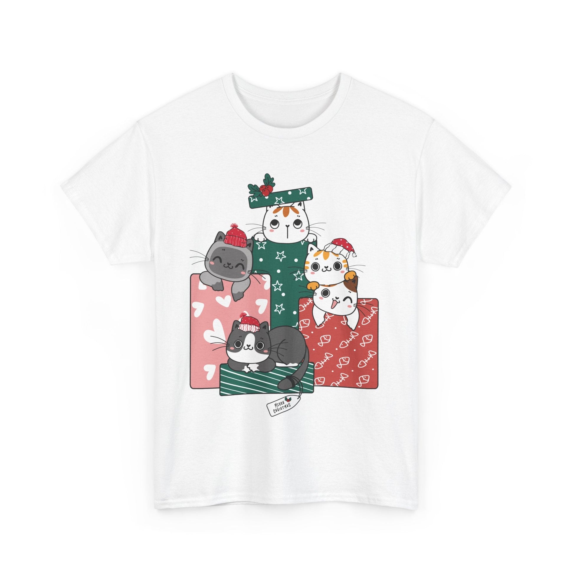 Merry Christmas Cats in Gift box ShirtT-Shirt