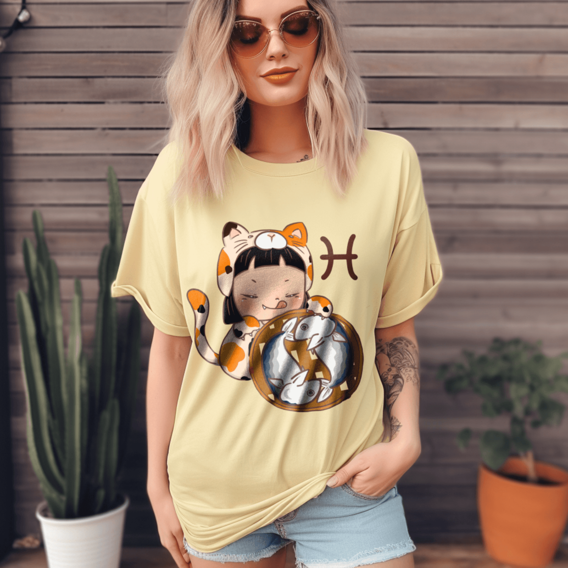 Pisces Cute Graphic T-shirtT-Shirt