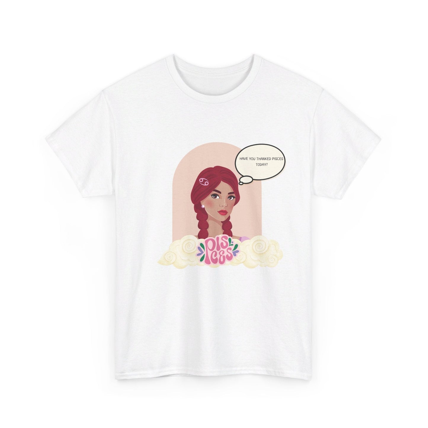 Pisces Woman zodiac comic Cotton Tee