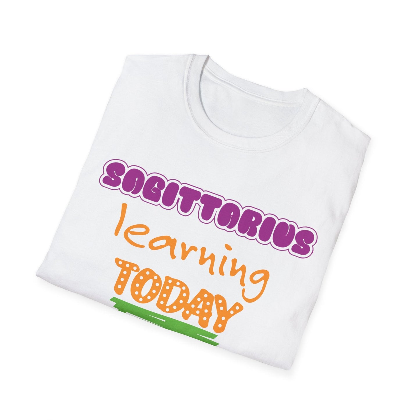 Sagittarius Zodiac  learning today leading tomorrow Graphic cotton T-Shirt