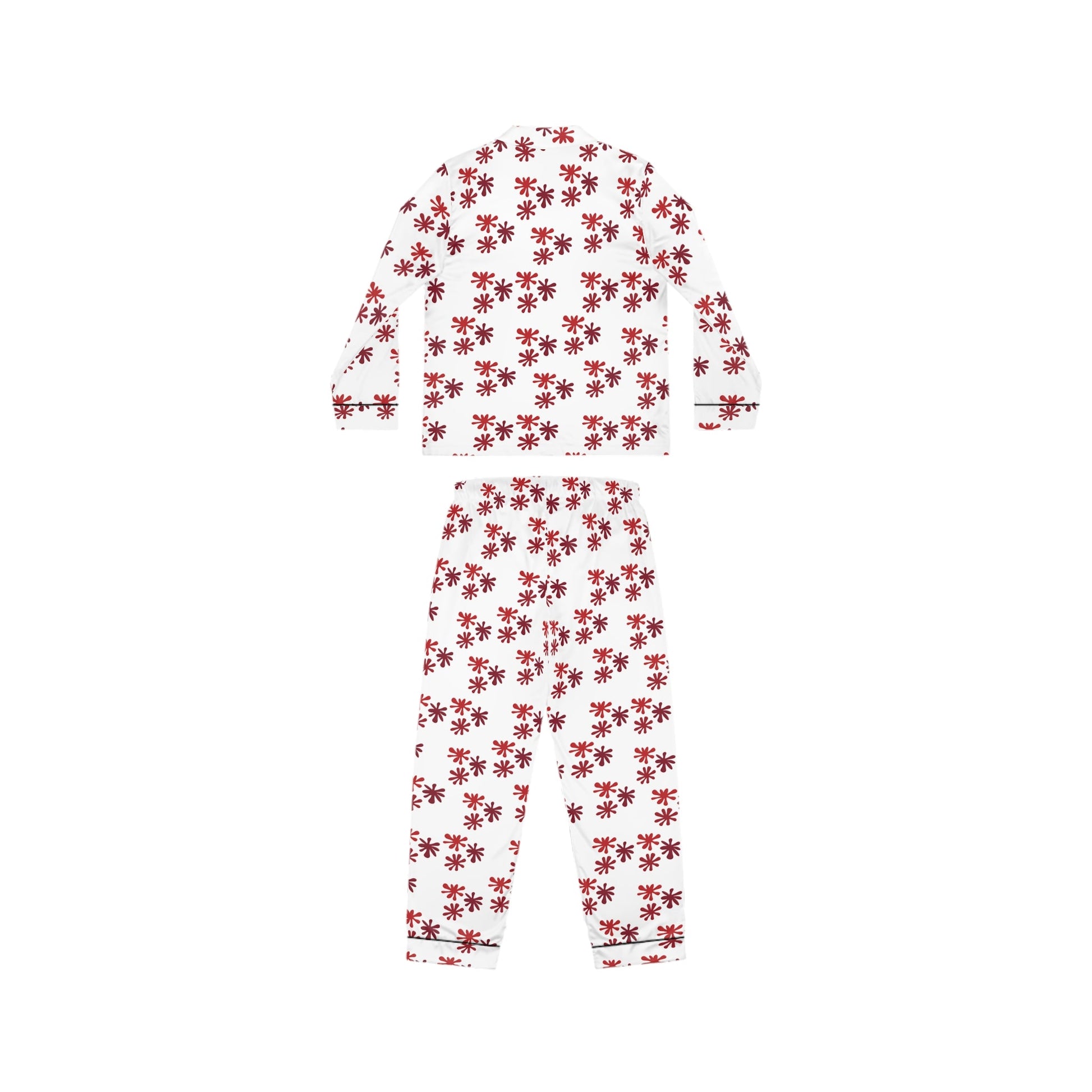 Satin Customised Pyjamas Set with Paintball red splatterAll Over Prints