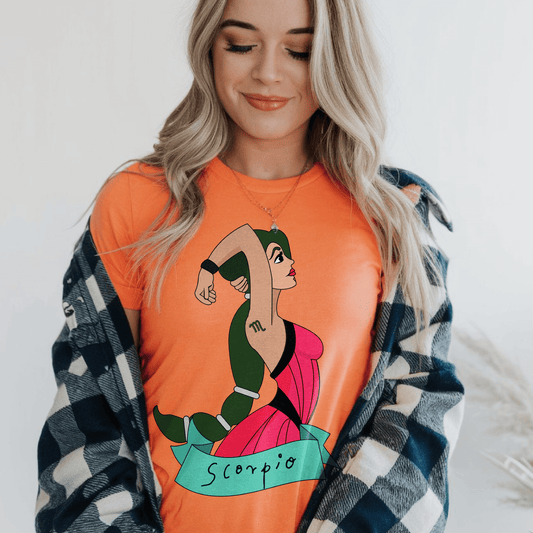Scorpio cheerful women Astrology Zodiac TShirtT-Shirt