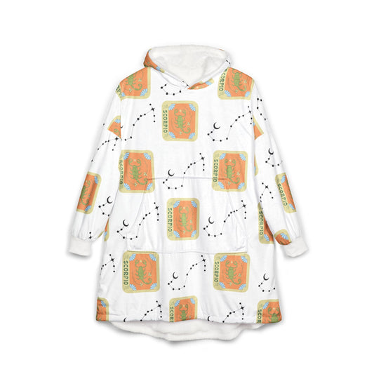 Scorpio Cosmic Zodiac Cozy Unisex Hooded BlanketAll Over Prints