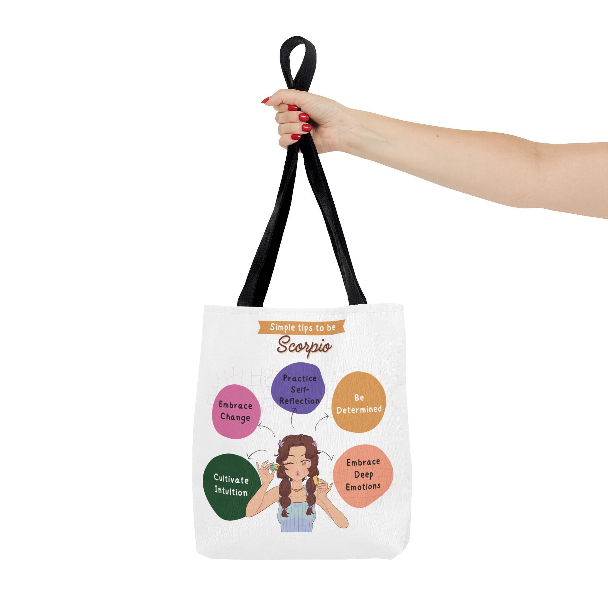 Scorpio Traits Zodiac Tote Bag — Astrology Sign Gift with Self‑Reflection TipsBags