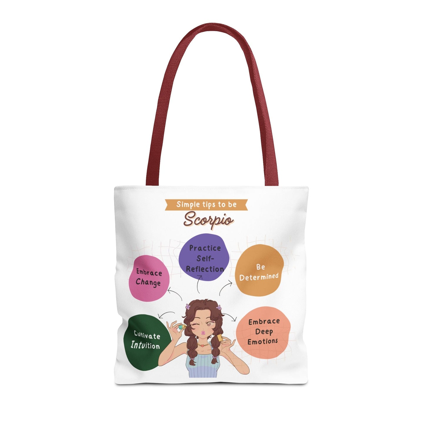 Scorpio Traits Zodiac Tote Bag — Astrology Sign Gift with Self‑Reflection TipsBags