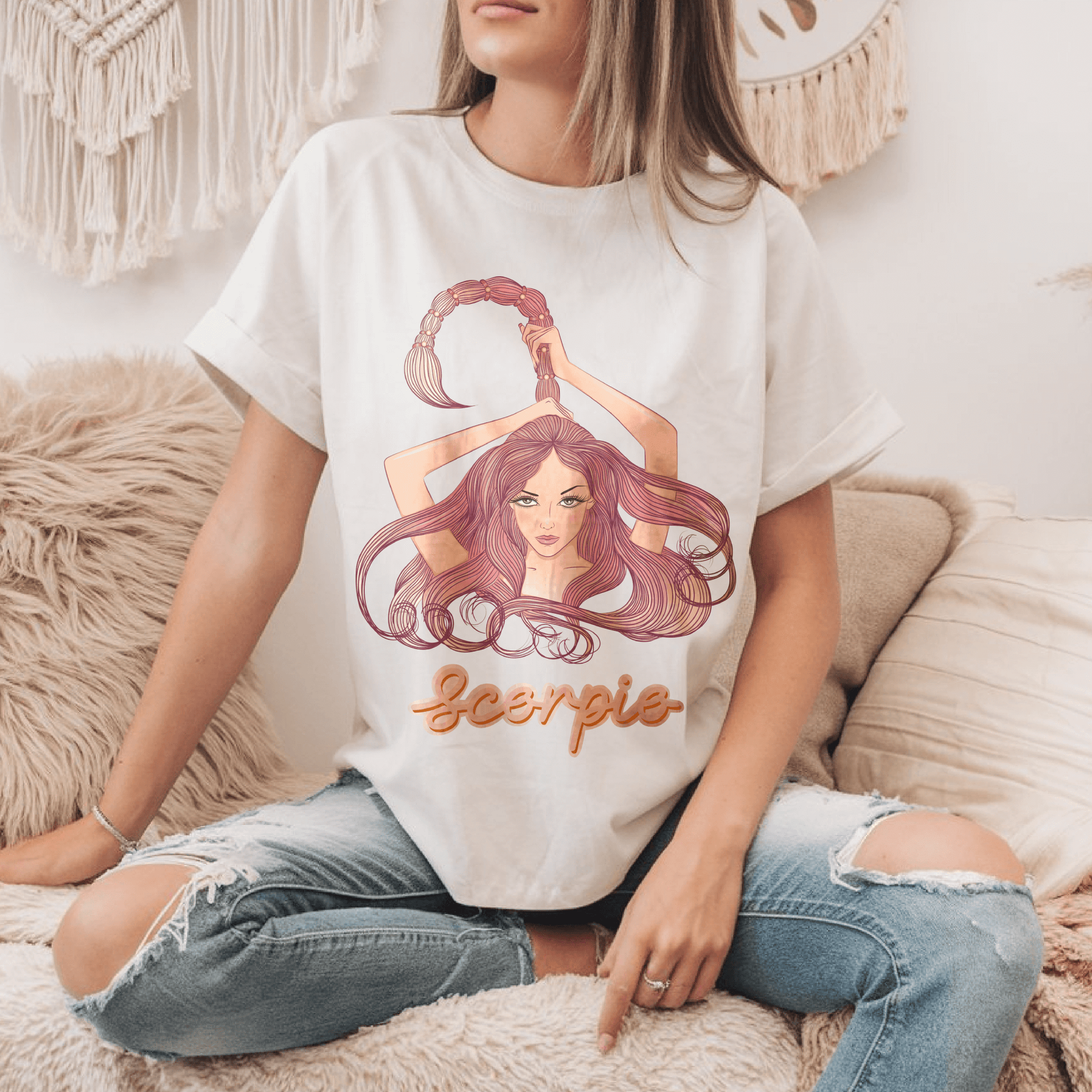 Scorpio Zodiac illustration TshirtT-Shirt
