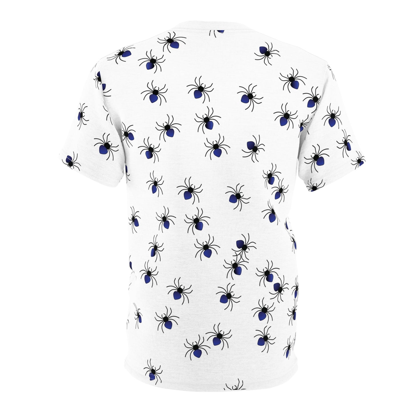 Spider Tee Shirt - Halloween Spiders Unisex Cut & Sew TeeAll Over Prints