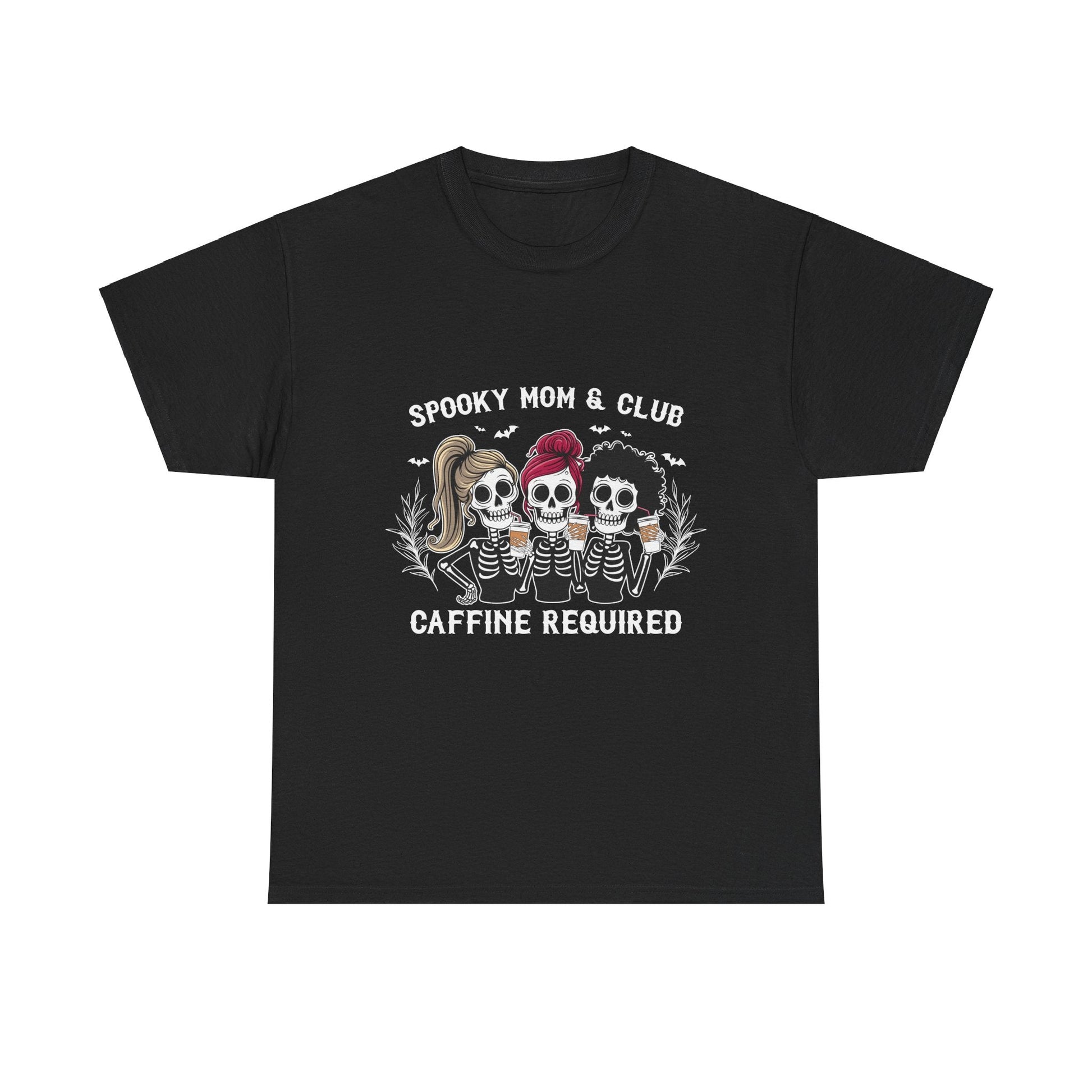 Spooky Mom Club Tee - Halloween Shirt for Caffeine LoversT-Shirt