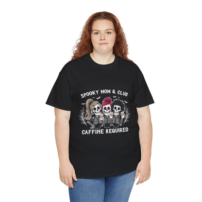 Spooky Mom Club Tee - Halloween Shirt for Caffeine LoversT-Shirt