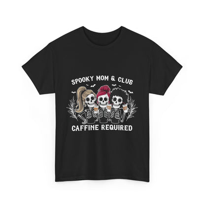 Spooky Mom Club Tee - Halloween Shirt for Caffeine LoversT-Shirt