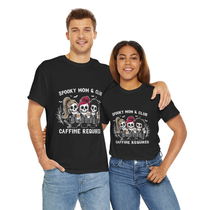 Spooky Mom Club Tee - Halloween Shirt for Caffeine LoversT-Shirt