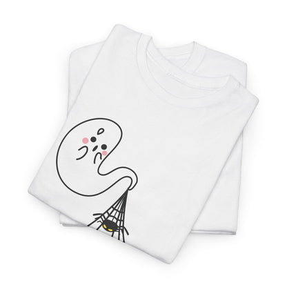 Spooky shirt with Boo and Spiders