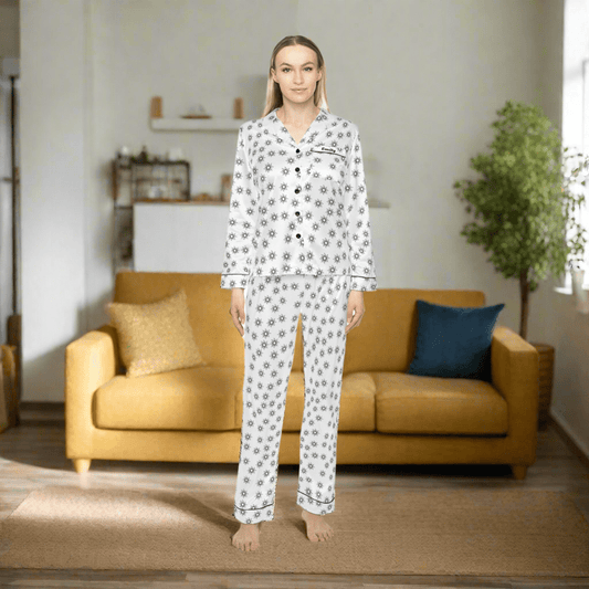Sun pattern personalised women’s pajama setAll Over Prints