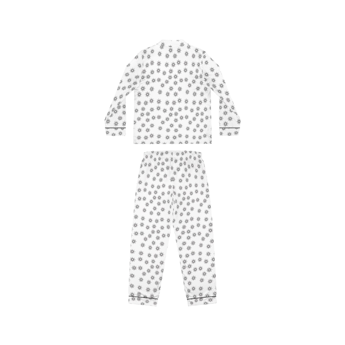 Sun pattern Satin customised Pyjamas setAll Over Prints