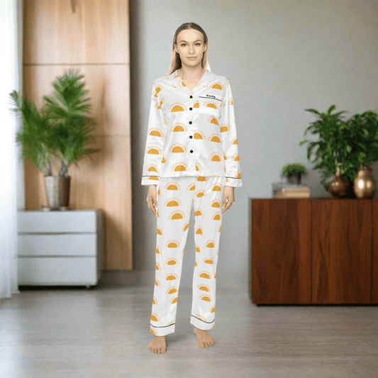 Sun Raise pattern personalised women’s pajama setAll Over Prints