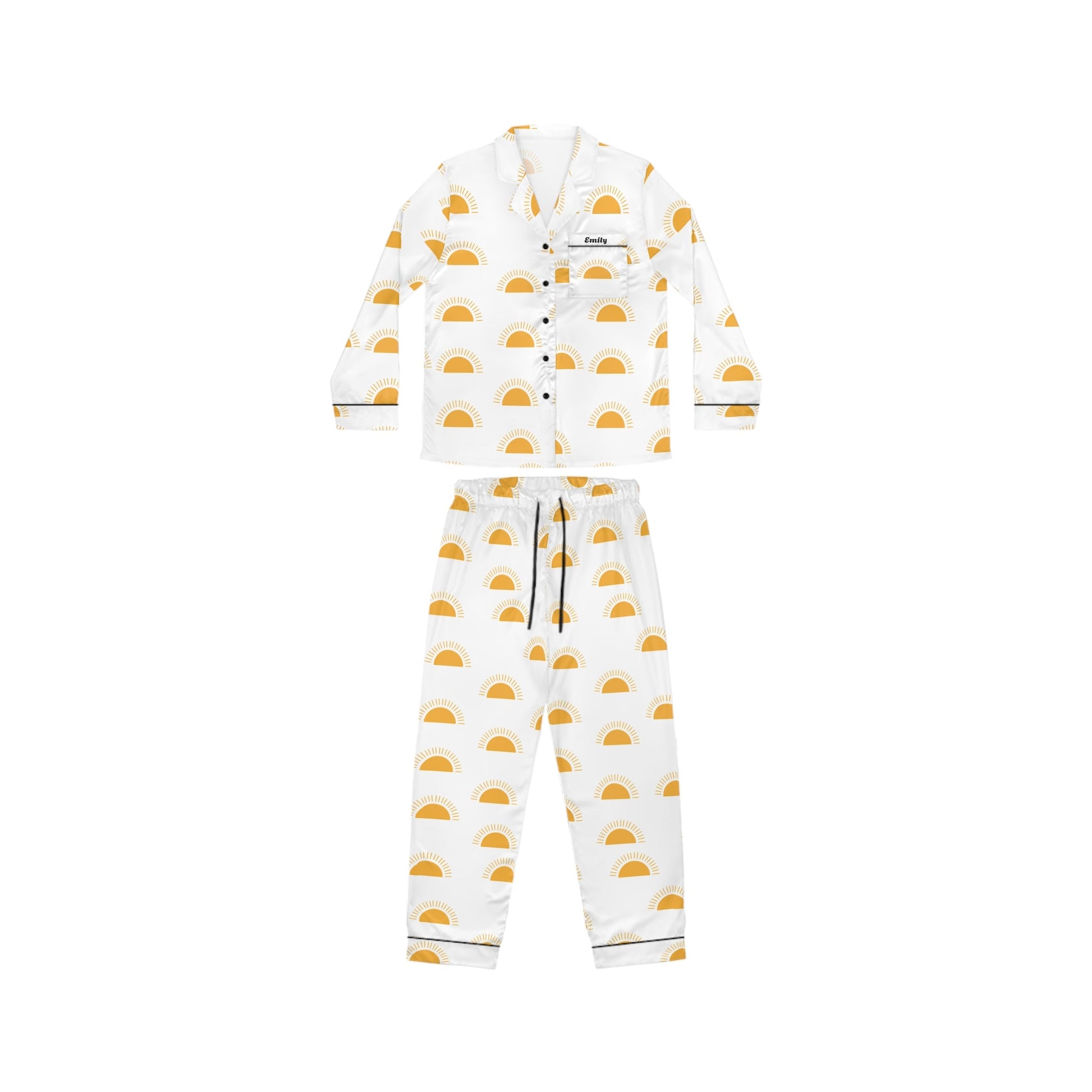 Sun Raise pattern Satin customised Pyjamas setAll Over Prints