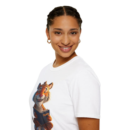 Tiger Book Lover T-Shirt