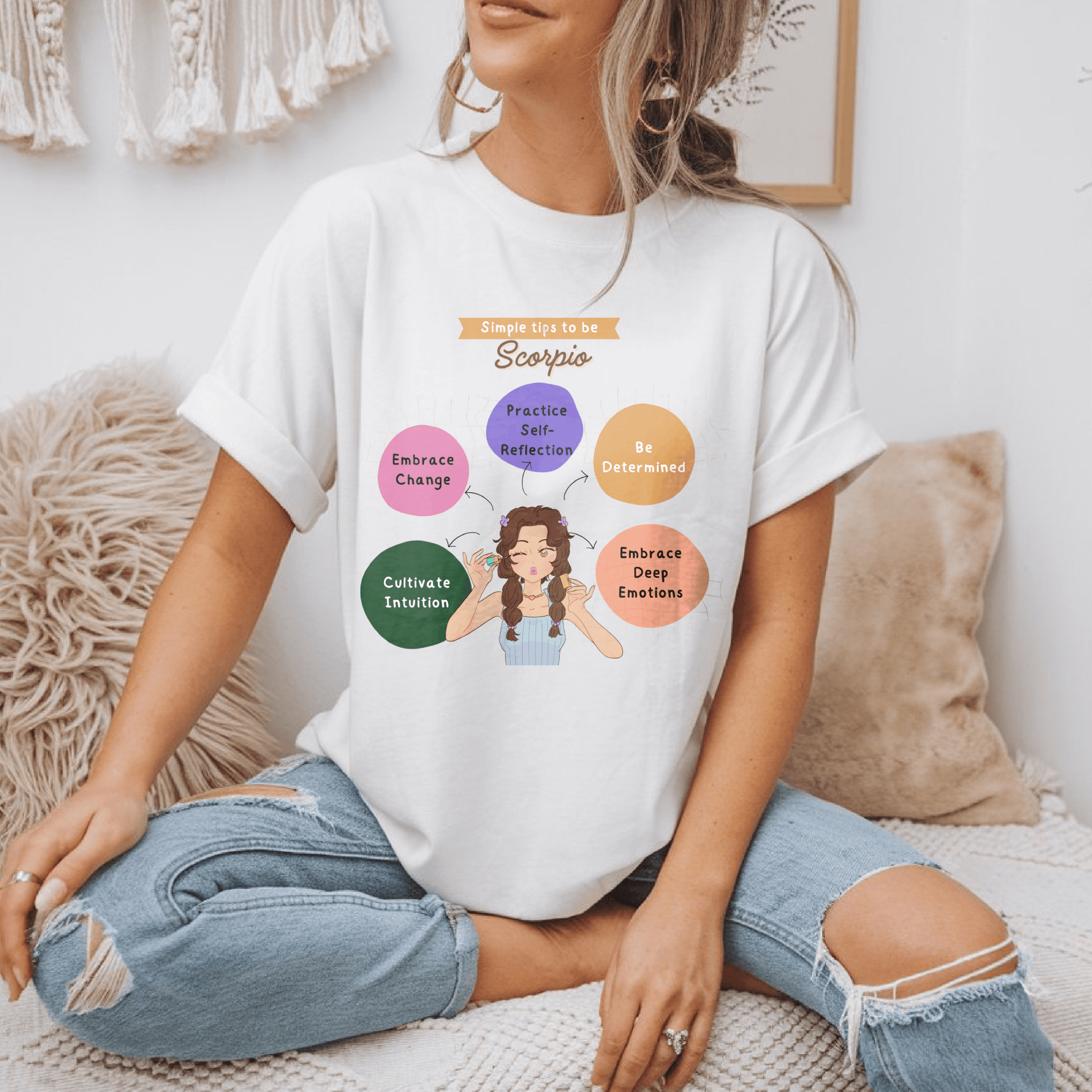 Tips to be Scorpio Graphic Cotton TeeT-Shirt