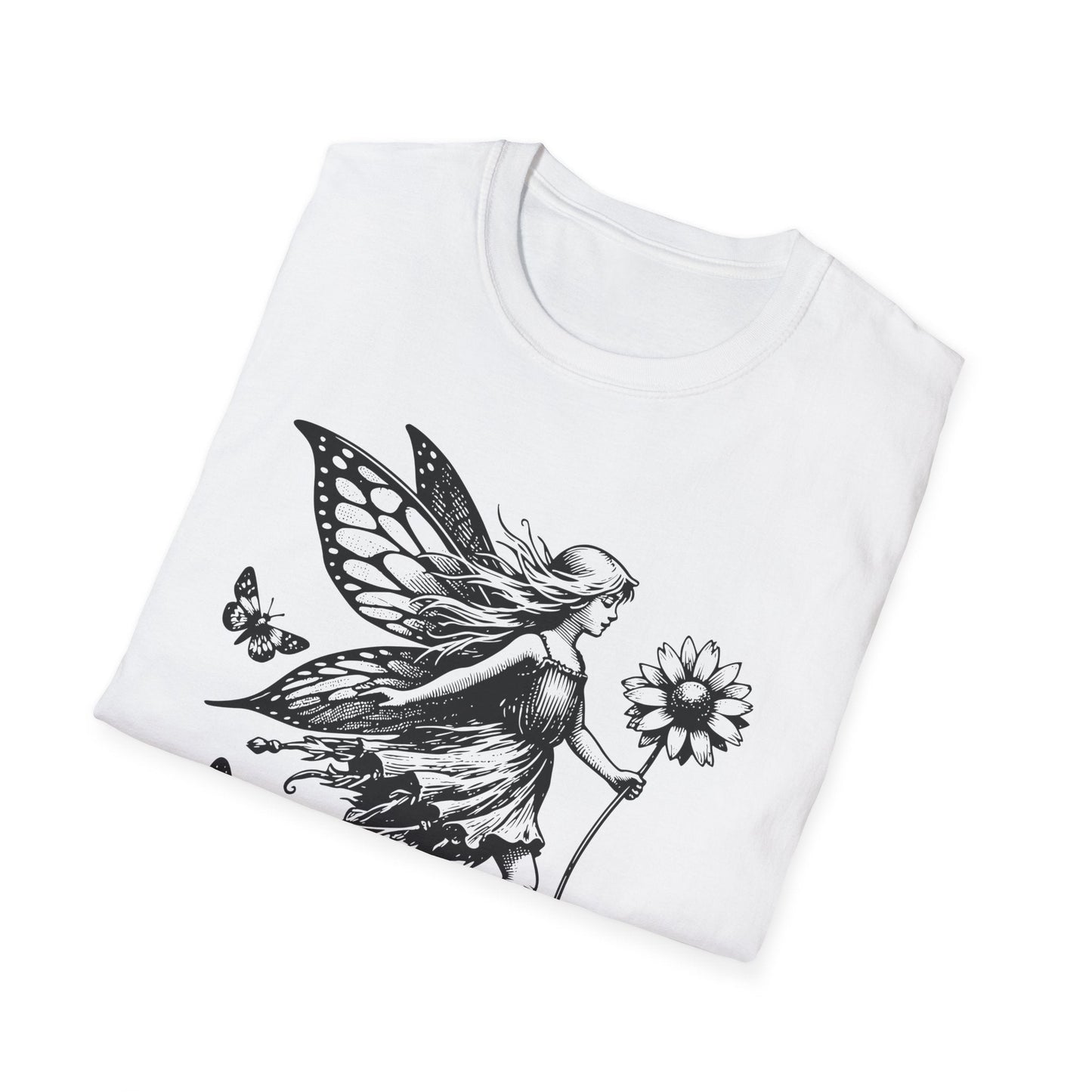 Vintage Fairy Butterfly Graphic T-Shirt