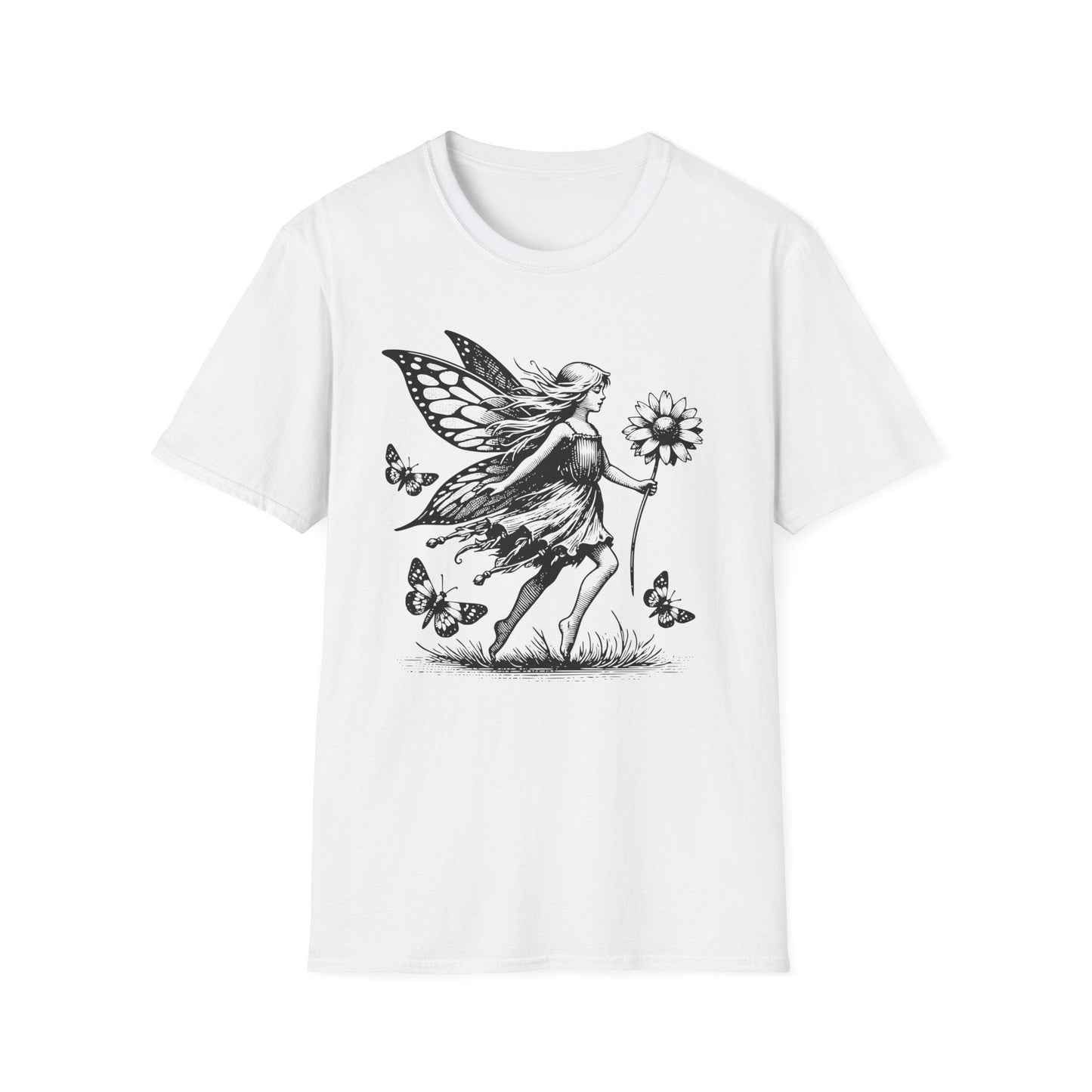 Vintage Fairy Butterfly Graphic T-Shirt