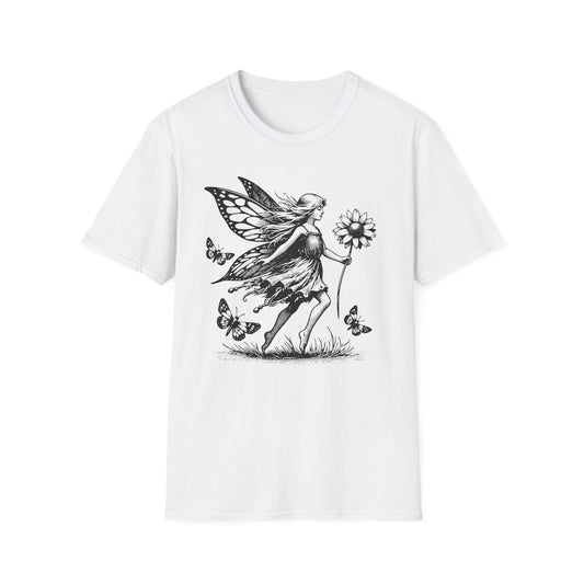 Vintage Fairy Butterfly Graphic T-Shirt