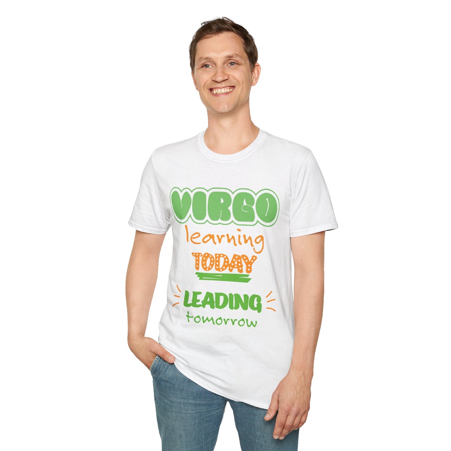 Virgo Zodiac  learning today leading tomorrow Graphic cotton T-Shirt