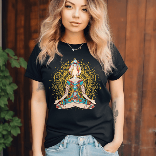 Yoga Mandala T-Shirt | Spiritual Graphic TeeT-Shirt